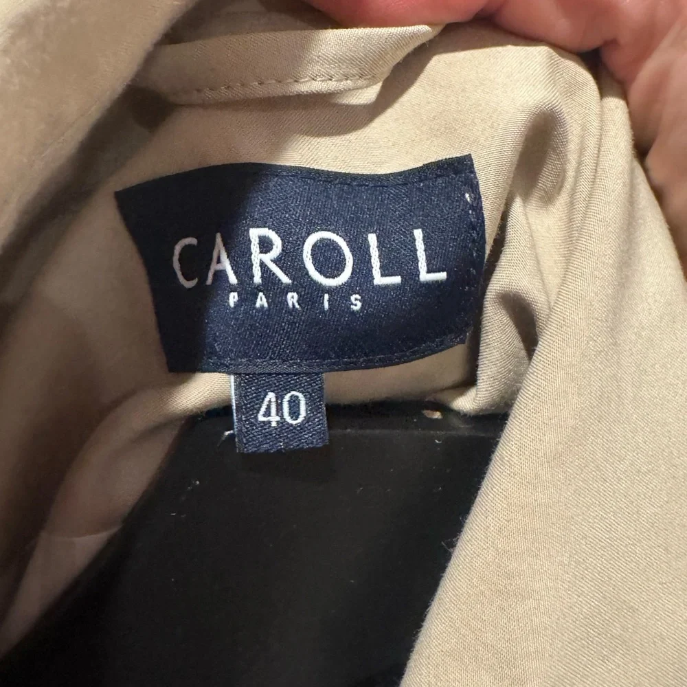 Caroll Paris Women's Classic Tan Trench Coat